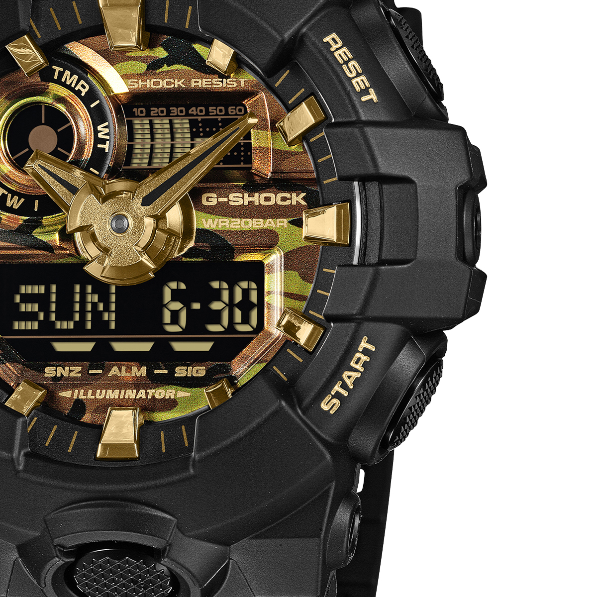 G-SHOCK 6月19日発売 ボールドカモシリーズ カモフラージュダイヤル GA