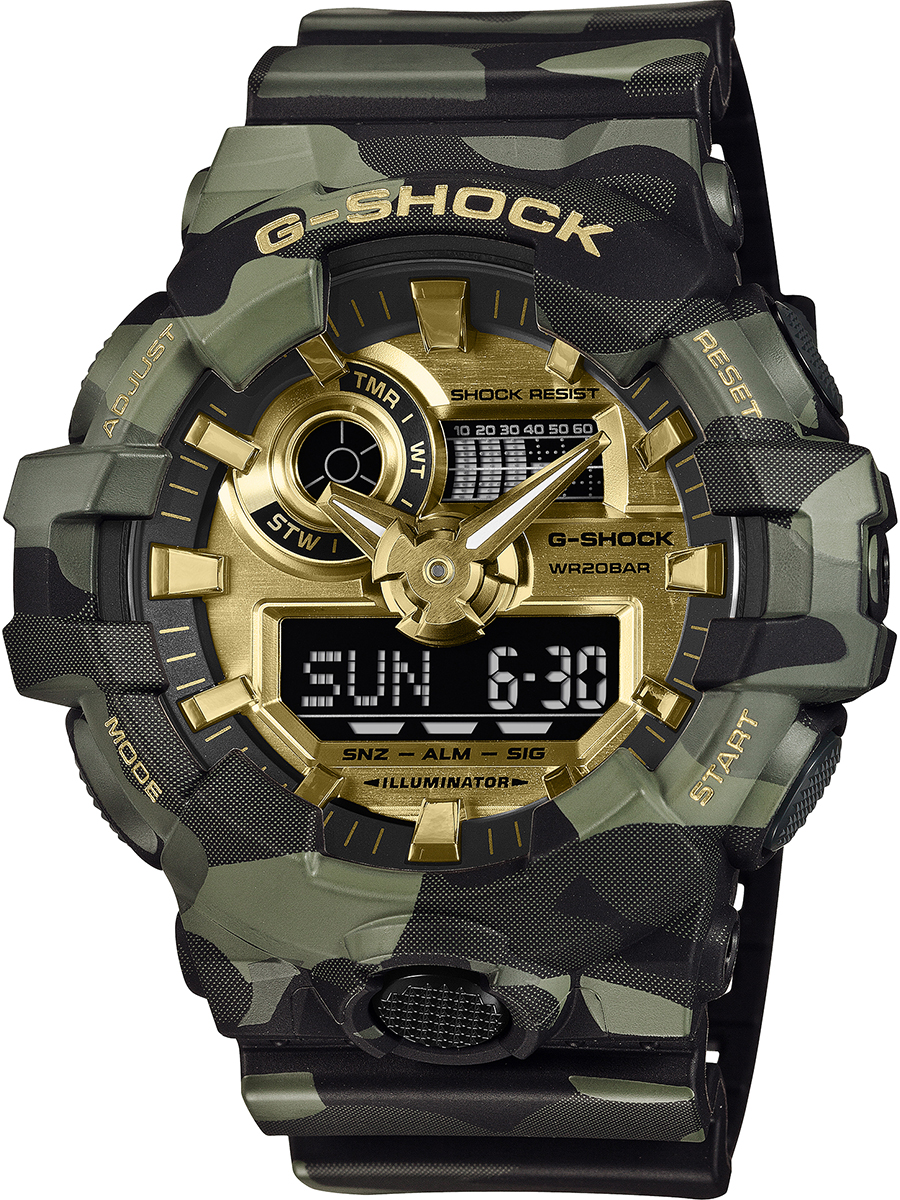 G-SHOCK 6月19日発売 ボールドカモシリーズ カモフラージュ & ゴールド