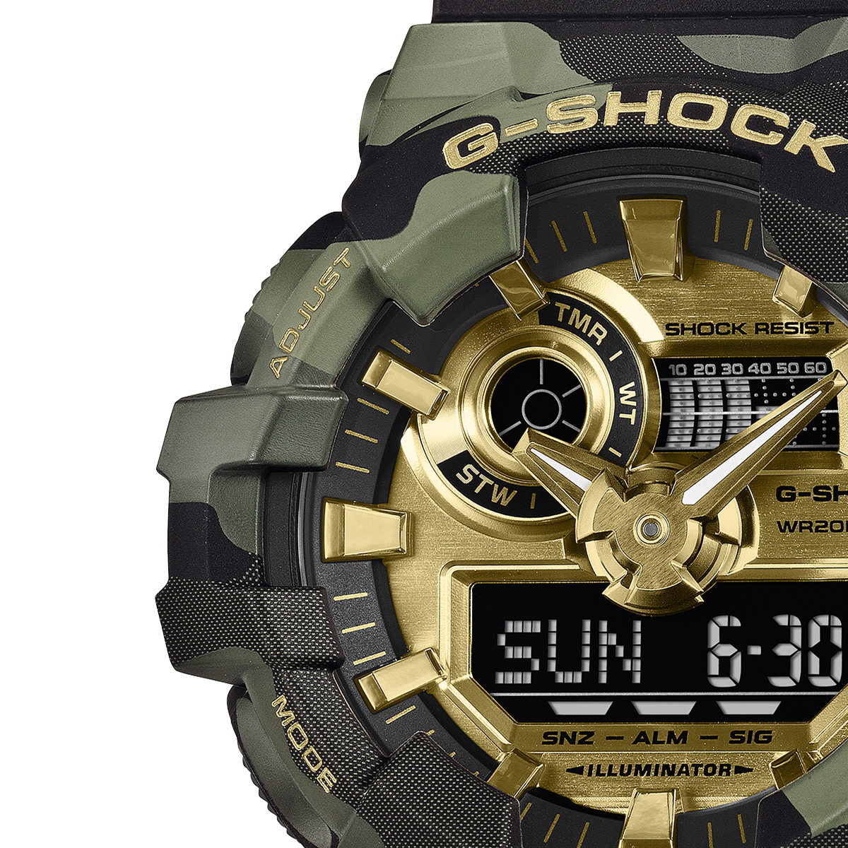 G-SHOCK 6月19日発売 ボールドカモシリーズ カモフラージュ & ゴールド