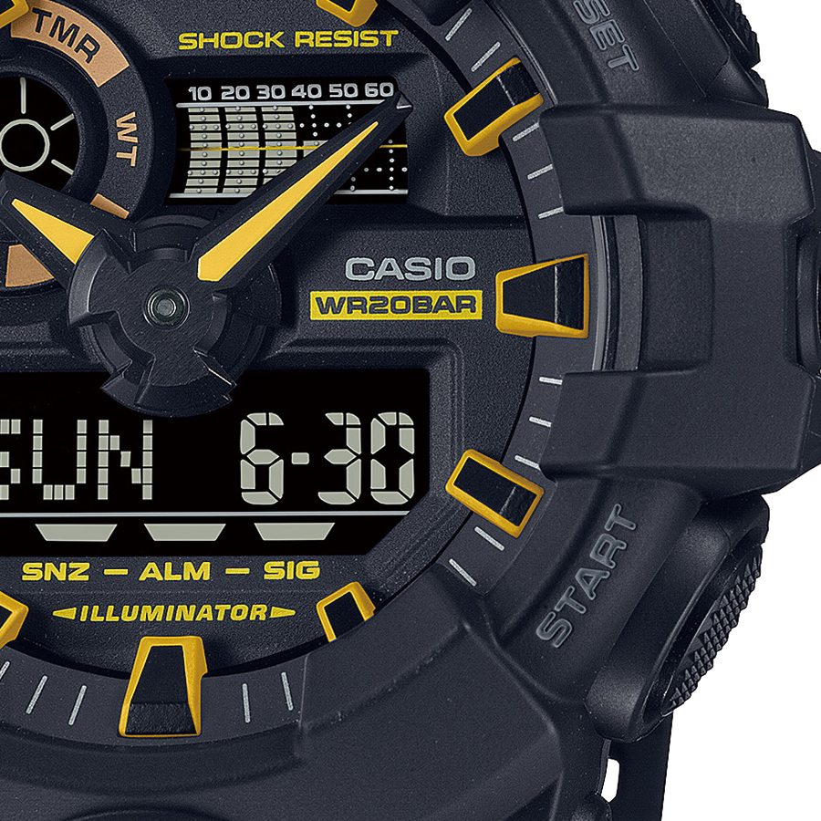 G-SHOCK Caution Yellow コーションイエローシリーズ GA-700CY-1AJF メンズ 腕時計 電池式 アナデジ 反転液晶  国内正規品 カシオ
