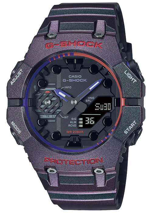 G-SHOCK アクション ハイスコア GA-B001AH-6AJF メンズ 腕時計 電池式 Bluetooth アナデジ パープル 国内正規品 カシオ｜theclockhouse｜02