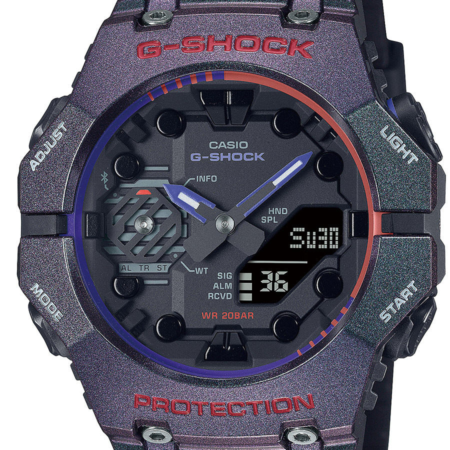 G-SHOCK アクション ハイスコア GA-B001AH-6AJF メンズ 腕時計 電池式 Bluetooth アナデジ パープル 国内正規品 カシオ｜theclockhouse｜03