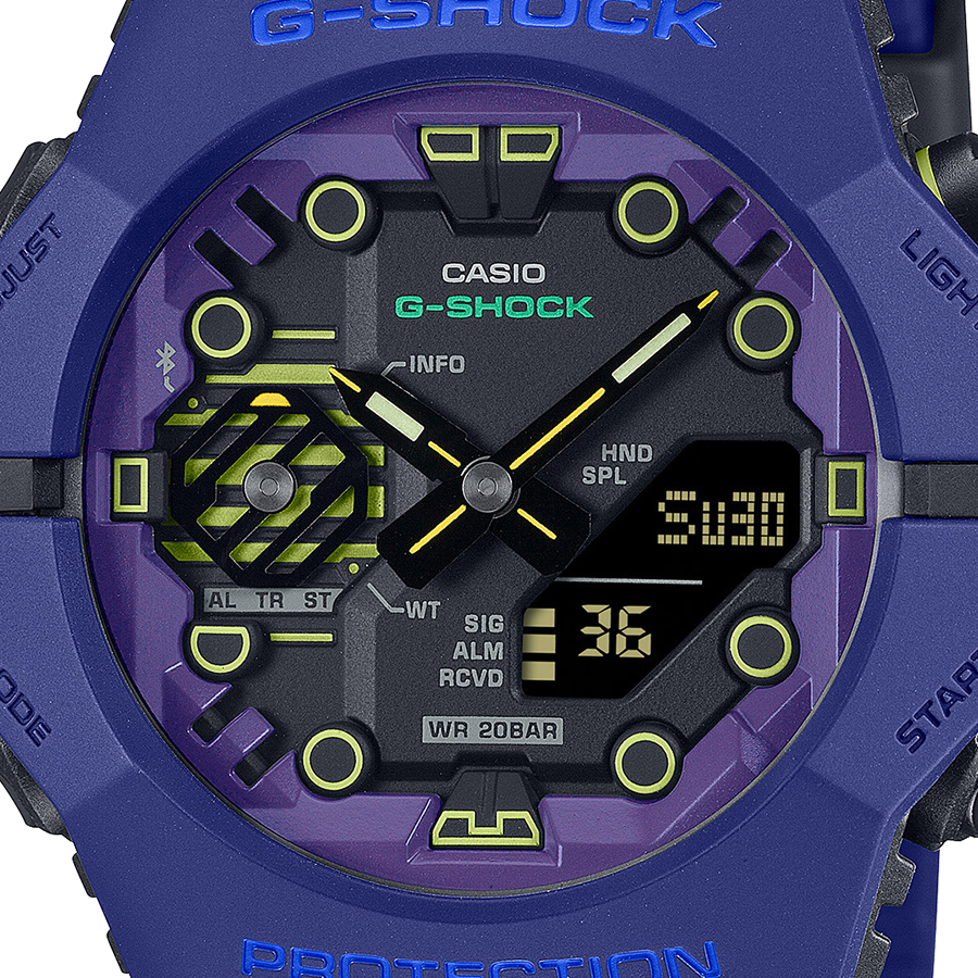 G-SHOCK サイバーシリーズ GA-B001CBR-2AJF メンズ 腕時計 電池式 Bluetooth アナデジ ネイビー 反転液晶 国内正規品｜theclockhouse｜03