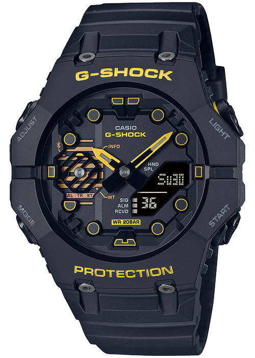 G-SHOCK Caution Yellow コーションイエロー GA-B001CY-1AJF メンズ 腕時計 電池式 Bluetooth アナデジ 反転液晶 カシオ 国内正規品｜theclockhouse｜02