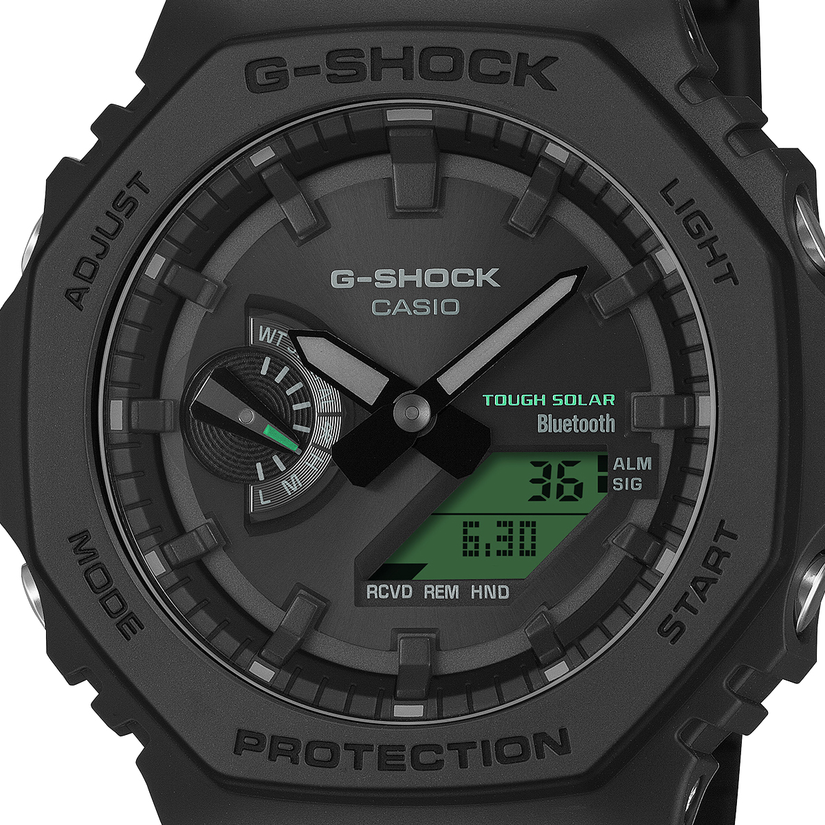 G-SHOCK 4月10日発売 ブラック&エレクトログリーン GA-B2100BEG-1AJF