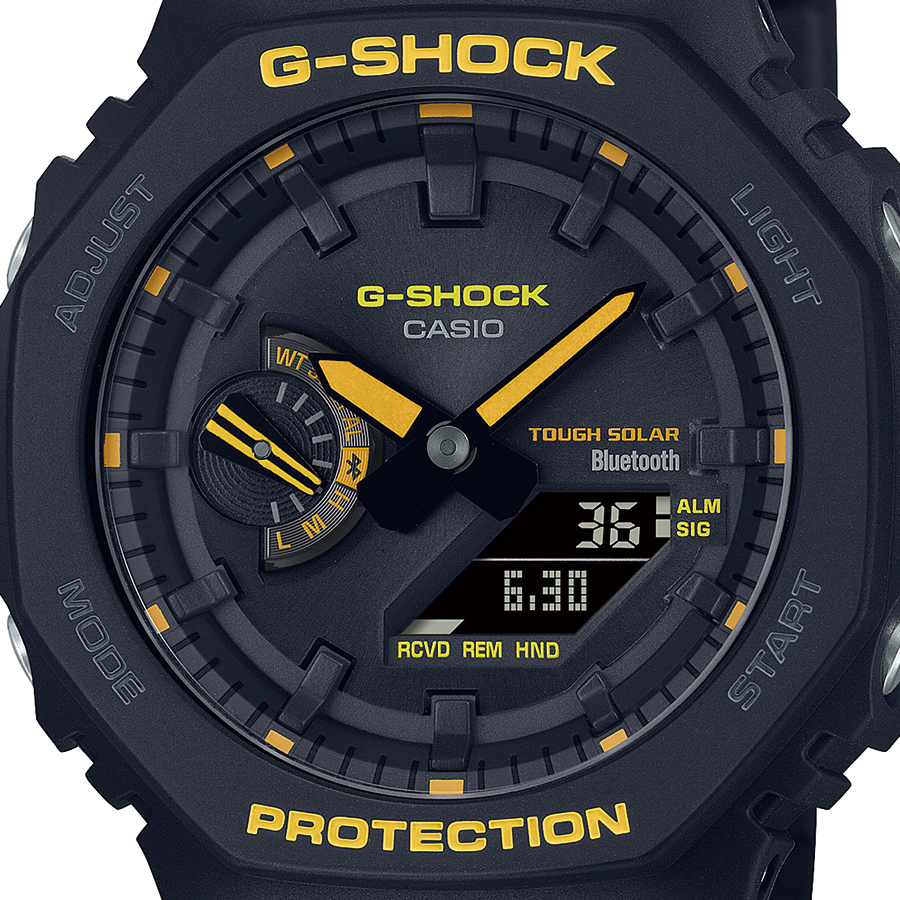 G-SHOCK Caution Yellow コーションイエロー GA-B2100CY-1AJF メンズ 腕時計 ソーラー Bluetooth  アナデジ 国内正規品