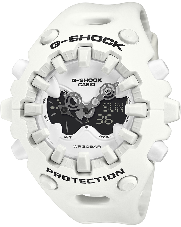 未使用品G-SHOCK GA-V01シリーズ G-SHOCK GA-V01 ホワイト GA-V01-7AJF メンズ 腕時計 電池式 アナデジ