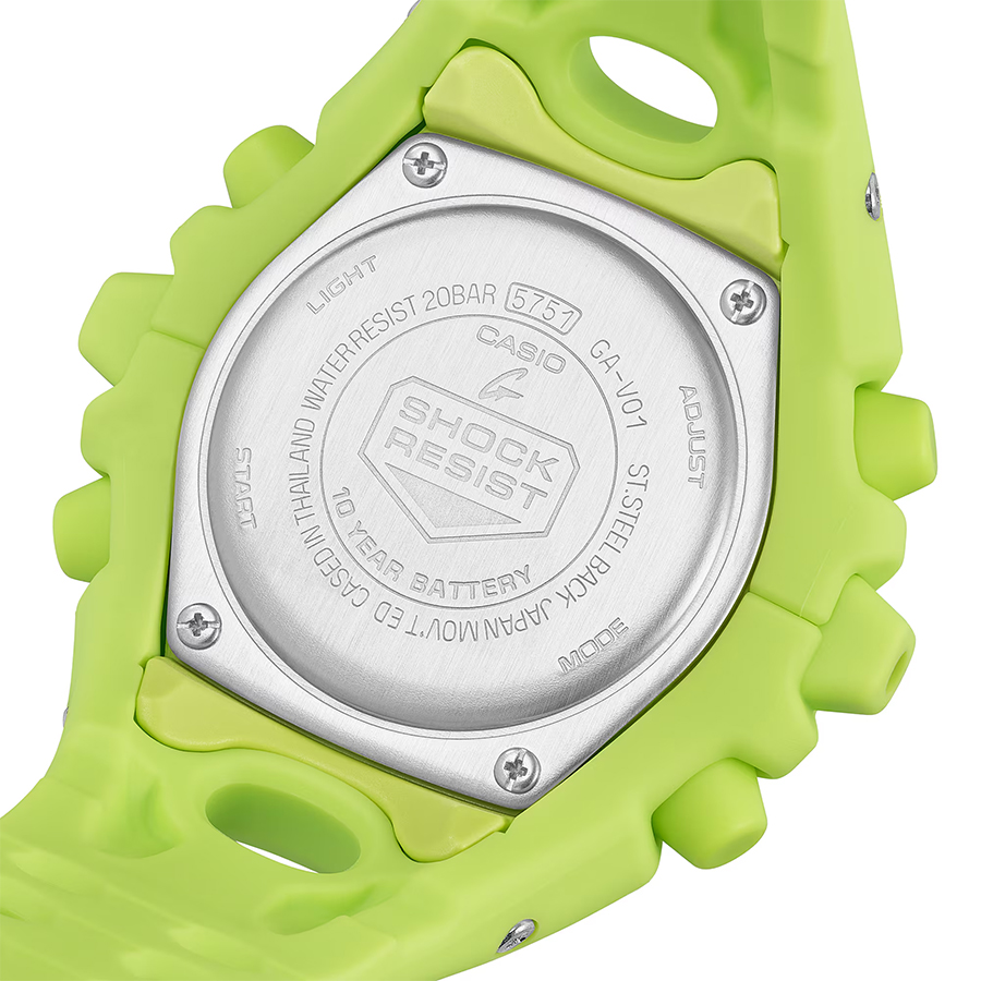 G-SHOCK 4月11日発売 GA-V01 ネオンイエロー GA-V01-9AJF メンズ
