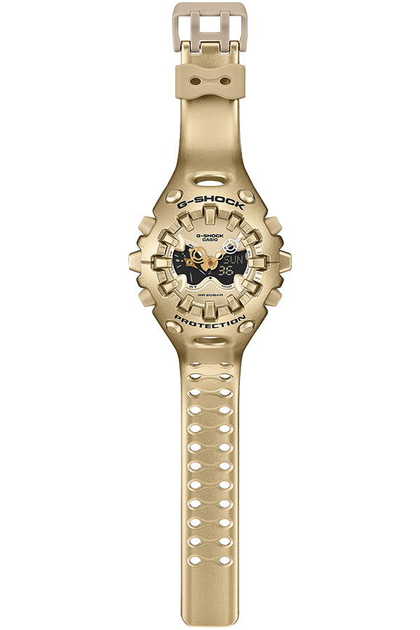 【新品未使用、保証書付き】最安値！G-SHOCK GA-V01A-9AJF 金色 G-SHOCK GA-V01 ゴールド GA-V01A-9AJF メンズ 腕時計 電池式 アナデジ