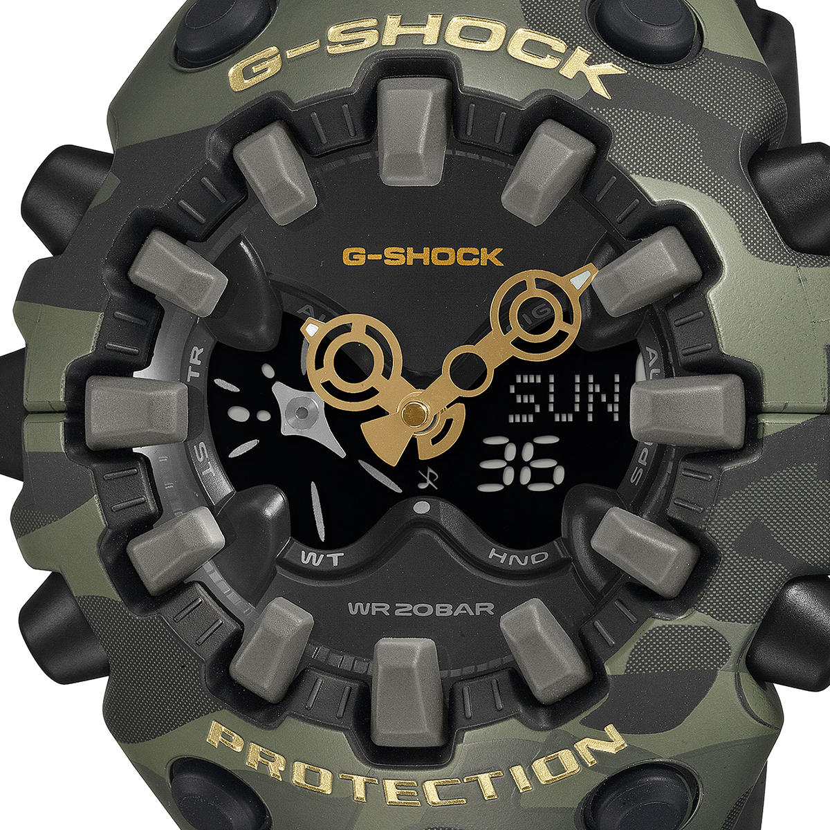 G-SHOCK 6月19日発売 ボールドカモシリーズ カモフラージュ & ゴールド