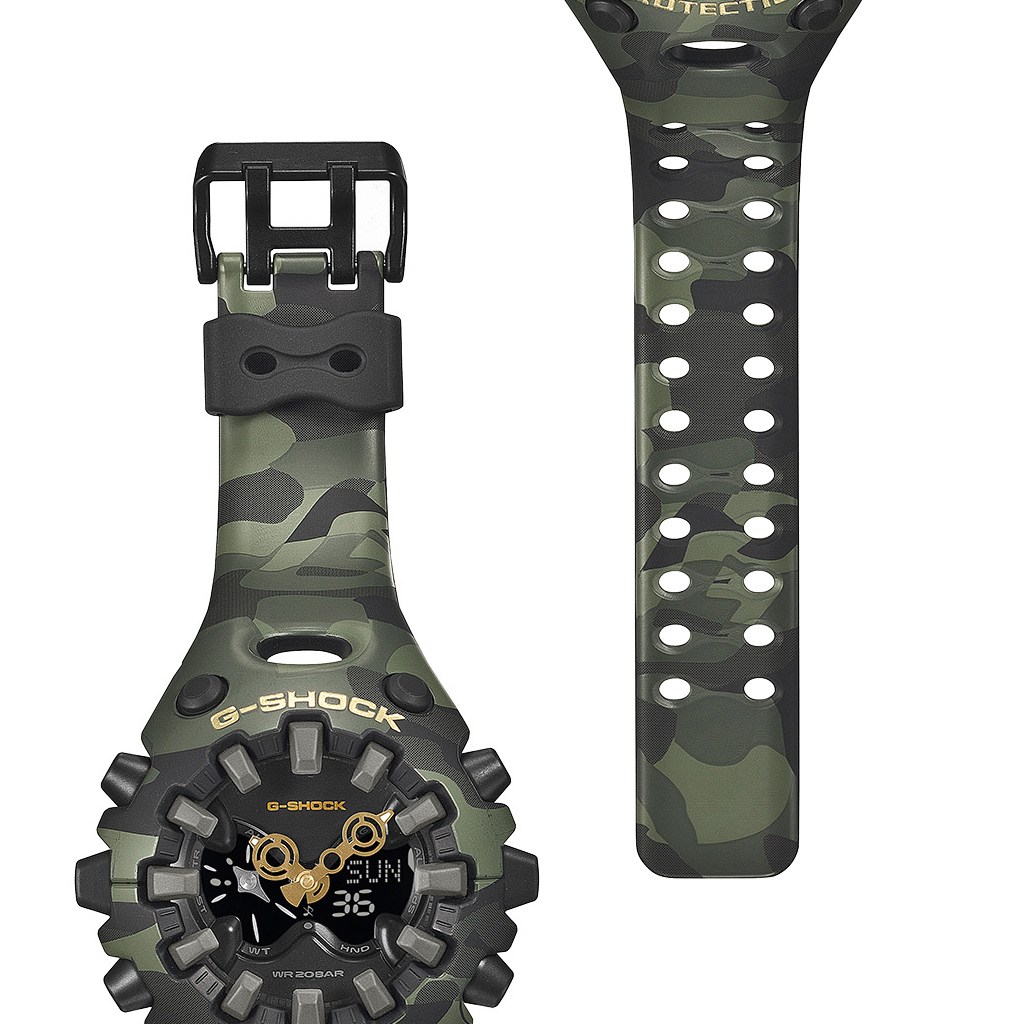 G-SHOCK 6月19日発売 ボールドカモシリーズ カモフラージュ & ゴールド