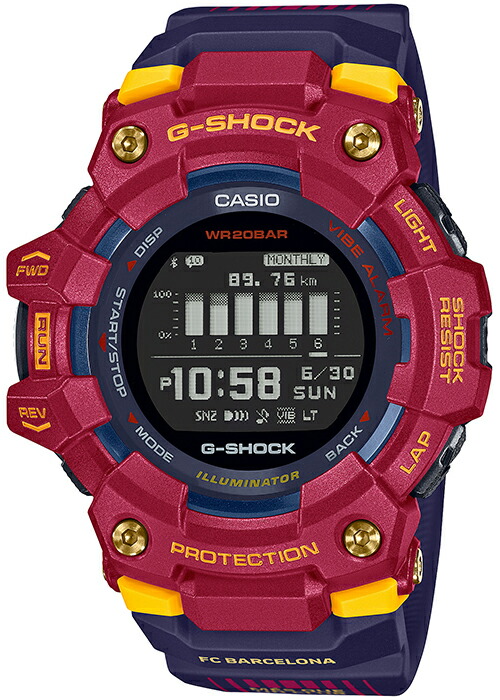 G-SHOCK Gショック G-SQUAD FC Barcelona Matchday コラボモデル GBD