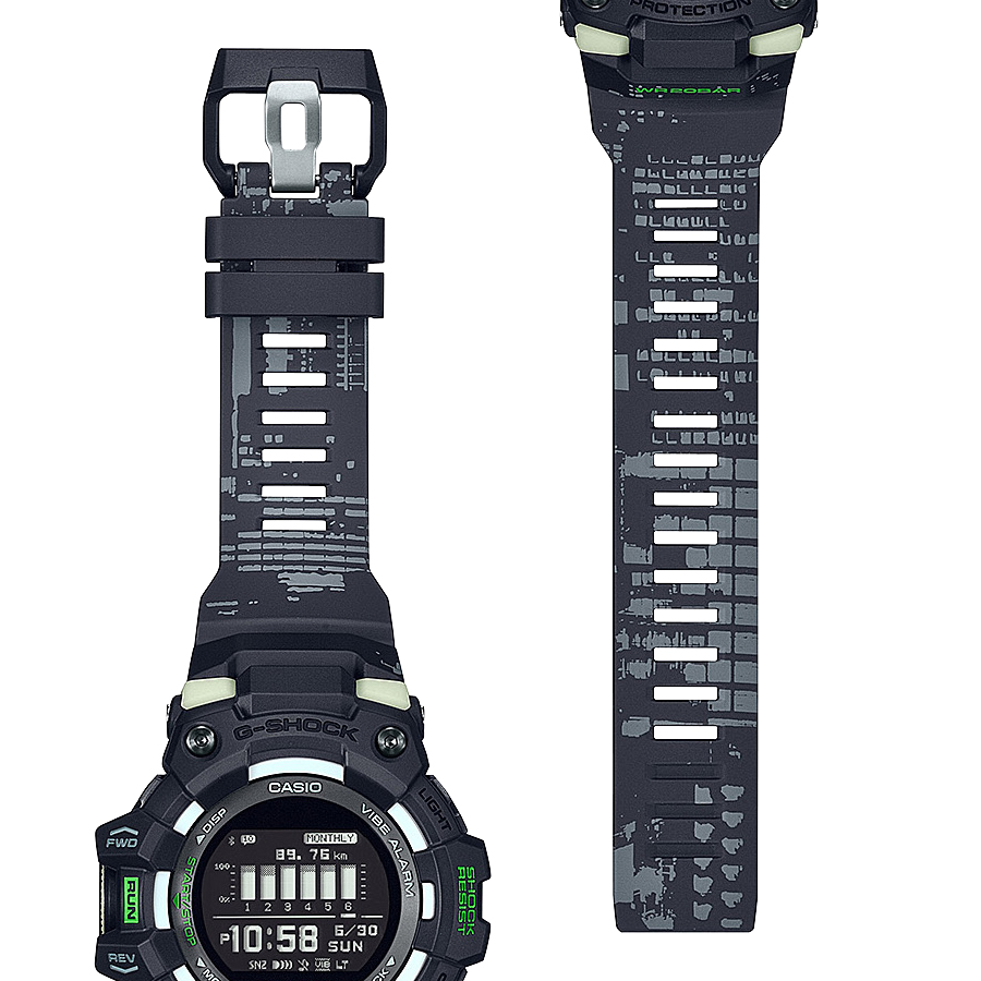 G-SHOCK G-SQUAD ナイトラン GBD-100LM-1JF メンズ 腕時計 電池式 Bluetooth デジタル ランニング 反転液晶  国内正規品 カシオ