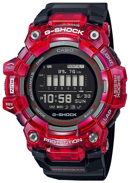 G-SHOCK ジーショック G-SQUAD ジースクワッド スケルトン GBD-100SM