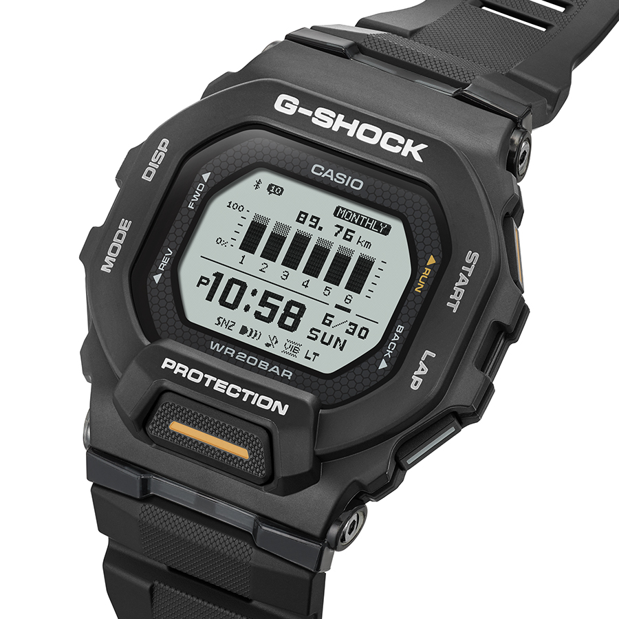 G-SHOCK G-SQUAD ポジティブ表示 MIP液晶 GBD-200-1A1JF メンズ 腕時計