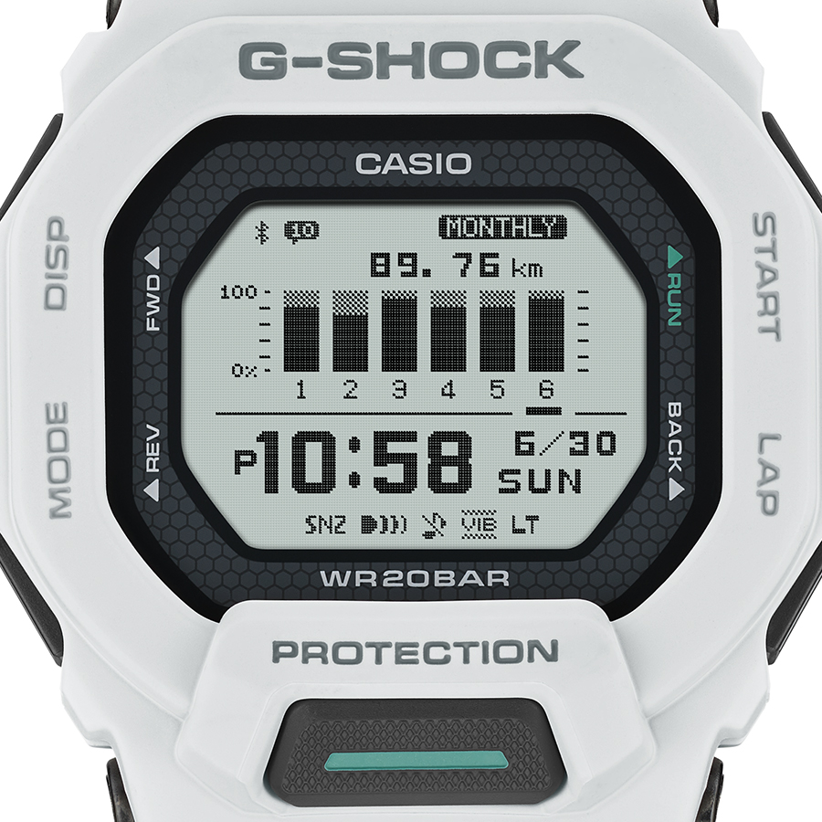 G-SHOCK G-SQUAD ポジティブ表示 MIP液晶 GBD-200-7JF メンズ 腕時計