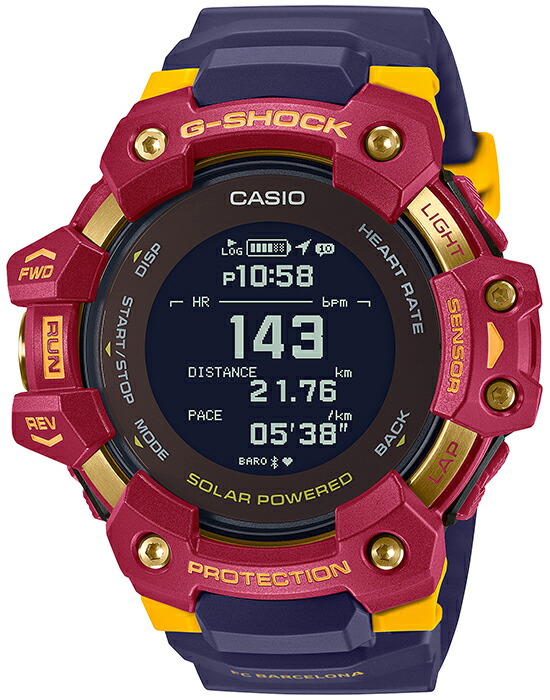 G-SHOCK Gショック G-SQUAD FC Barcelona Matchday コラボモデル GBD 