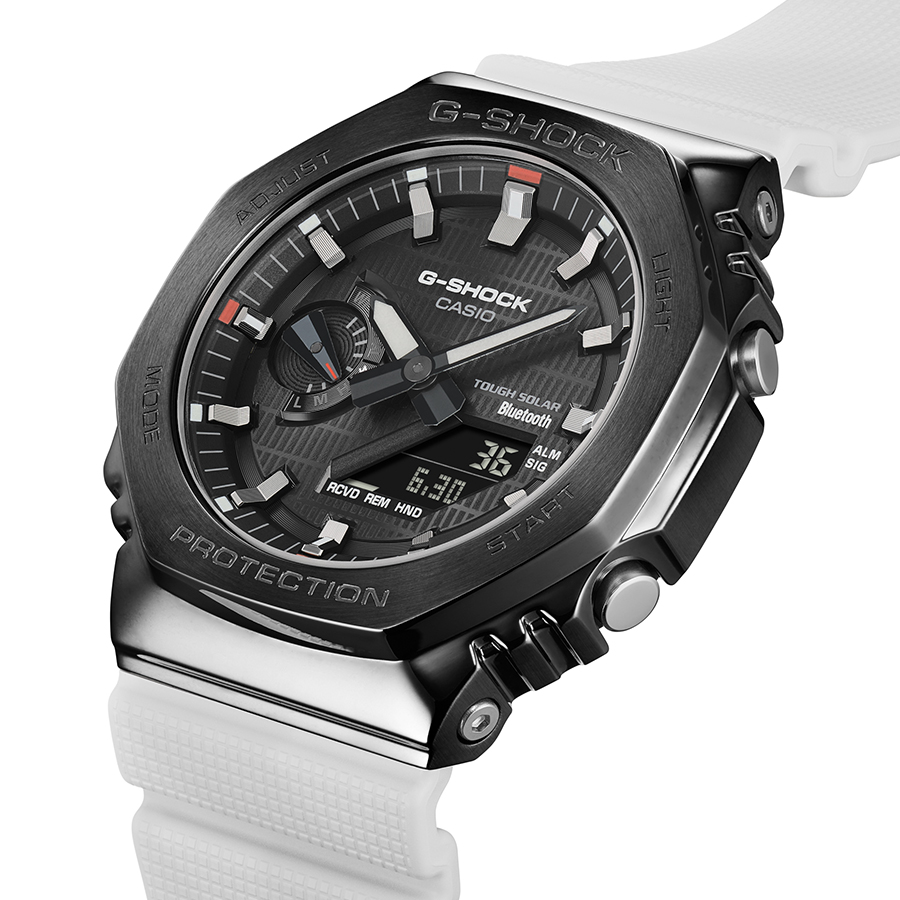 5月30日発売/予約 G-SHOCK メタルカバード 2100 GBM-2100B-7AJF メンズ 腕時計 ソーラー Bluetooth オクタゴン アナデジ 樹脂バンド 国内正規品 カシオ 八角形 | G-SHOCK | 05