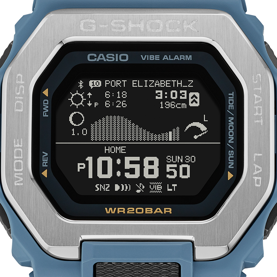 G-SHOCK G-LIDE GBX-100シリーズ GBX-100-2AJF メンズ 腕時計 電池式 Bluetooth デジタル 反転液晶 ブルー  国内正規品 カシオ