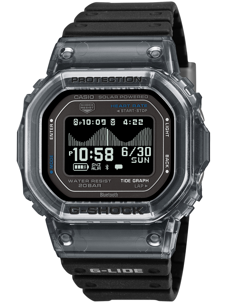 G-SHOCK 5月15日発売 G-LIDE 心拍計測 歩数計測 GBX-H5600-1JR メンズ