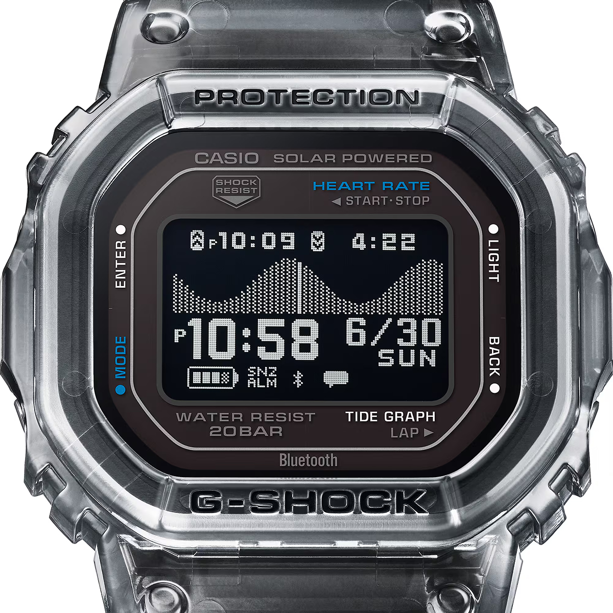 G-SHOCK 5月15日発売 G-LIDE 心拍計測 歩数計測 GBX-H5600-1JR メンズ
