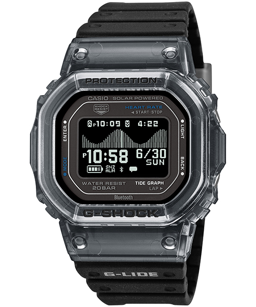 G-SHOCK 5月15日発売 G-LIDE 心拍計測 歩数計測 GBX-H5600-1JR メンズ 