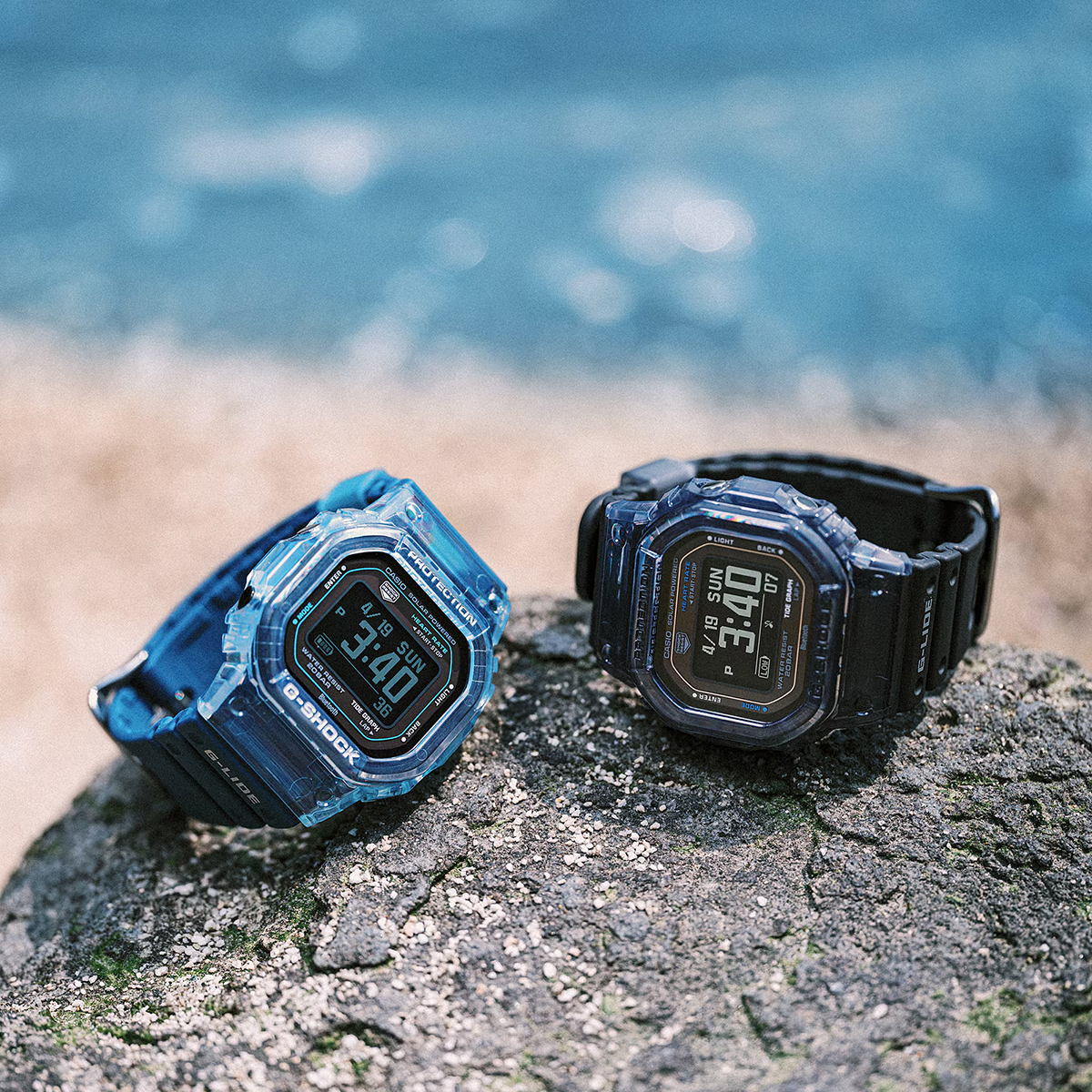 G-SHOCK ソーラー　心拍計 Bluetooth 20気圧防水 G-SHOCK 5月15日発売 G-LIDE 心拍計測 歩数計測 GBX-H5600-2JR メンズ