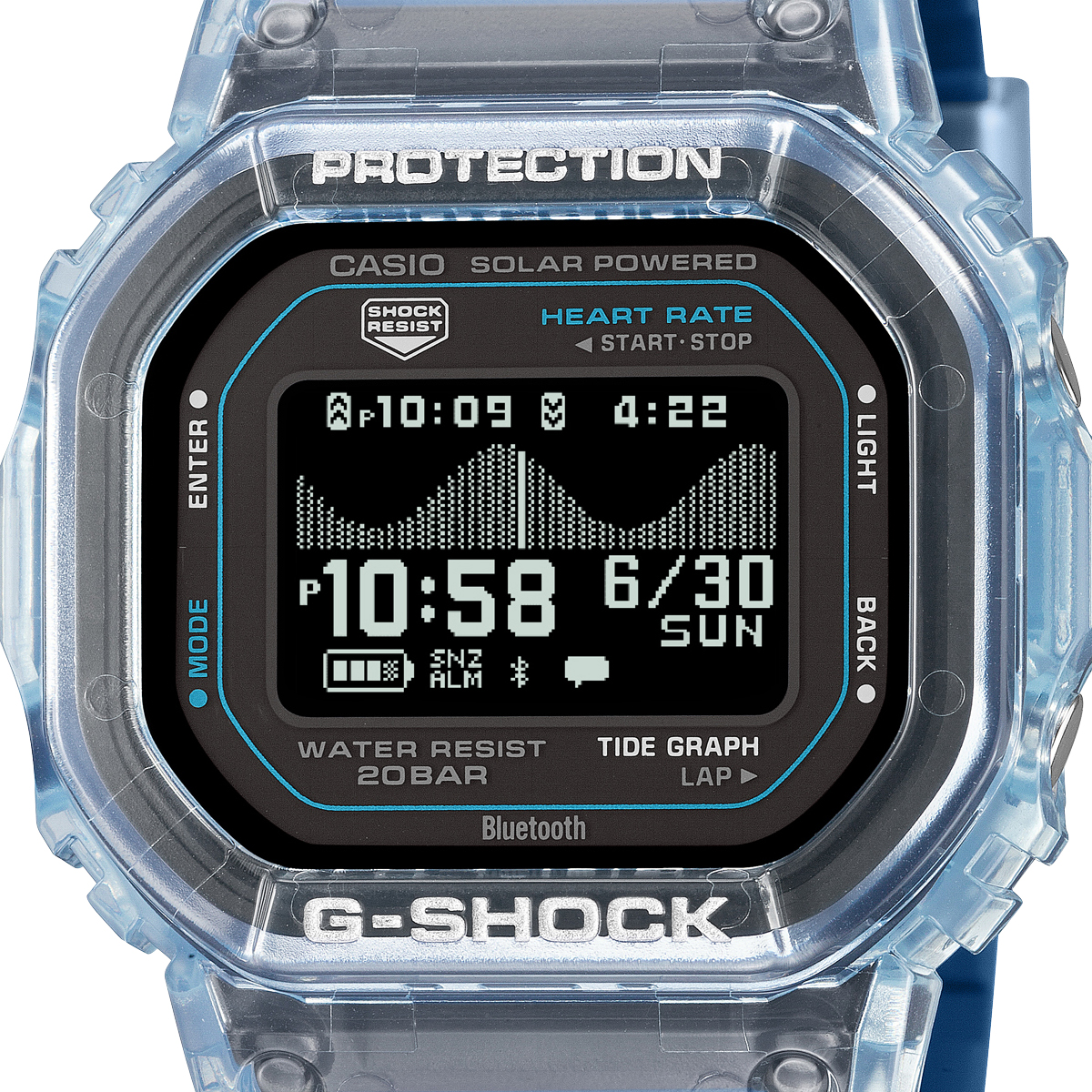 G-SHOCK 5月15日発売 G-LIDE 心拍計測 歩数計測 GBX-H5600-2JR メンズ