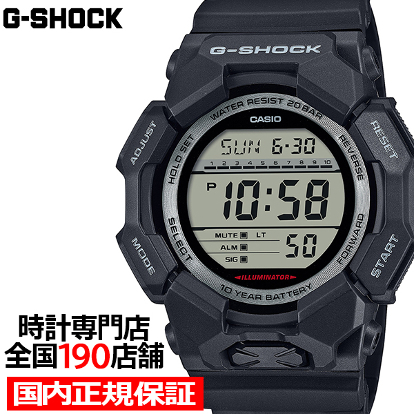 Yahoo! Yahoo!ショッピング(ヤフー ショッピング)G-SHOCK GD-010シリーズ 10年バッテリー GD-010-1JF メンズ 腕時計 電池式 デジタル ラウンド ブラック 国内正規品 カシオ