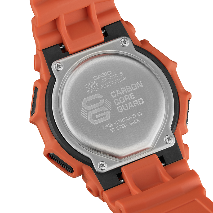G-SHOCK GD-010シリーズ 10年バッテリー GD-010-4JF メンズ 腕時計 電池式 デジタル ラウンド オレンジ 反転液晶 国内正規品 カシオ | G-SHOCK | 06
