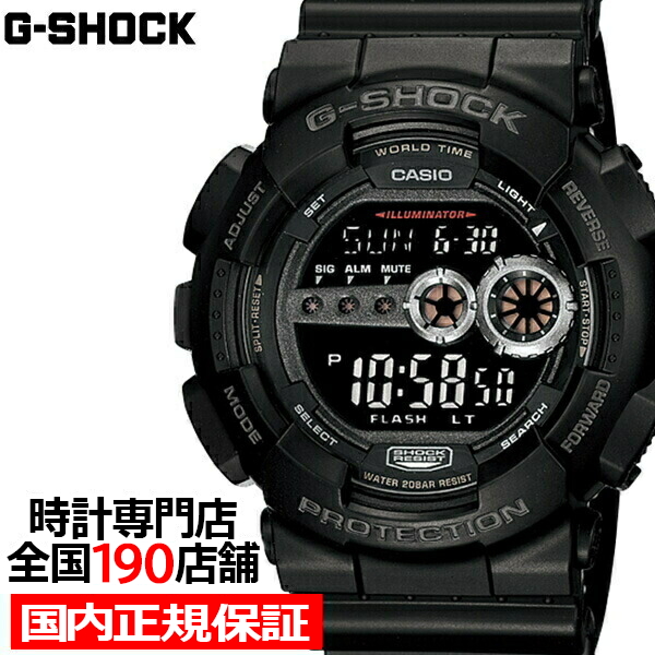 G-SHOCK GD-100-1BJF メンズ 腕時計 デジタル ブラック GD100 反転液晶