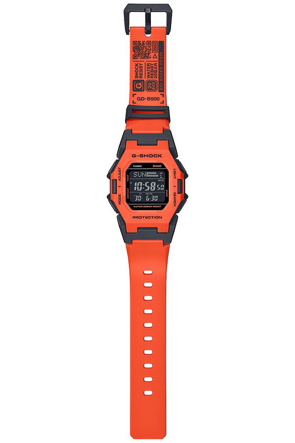 G-SHOCK GD-B500シリーズ オレンジ GD-B500FL-4JF メンズ レディース