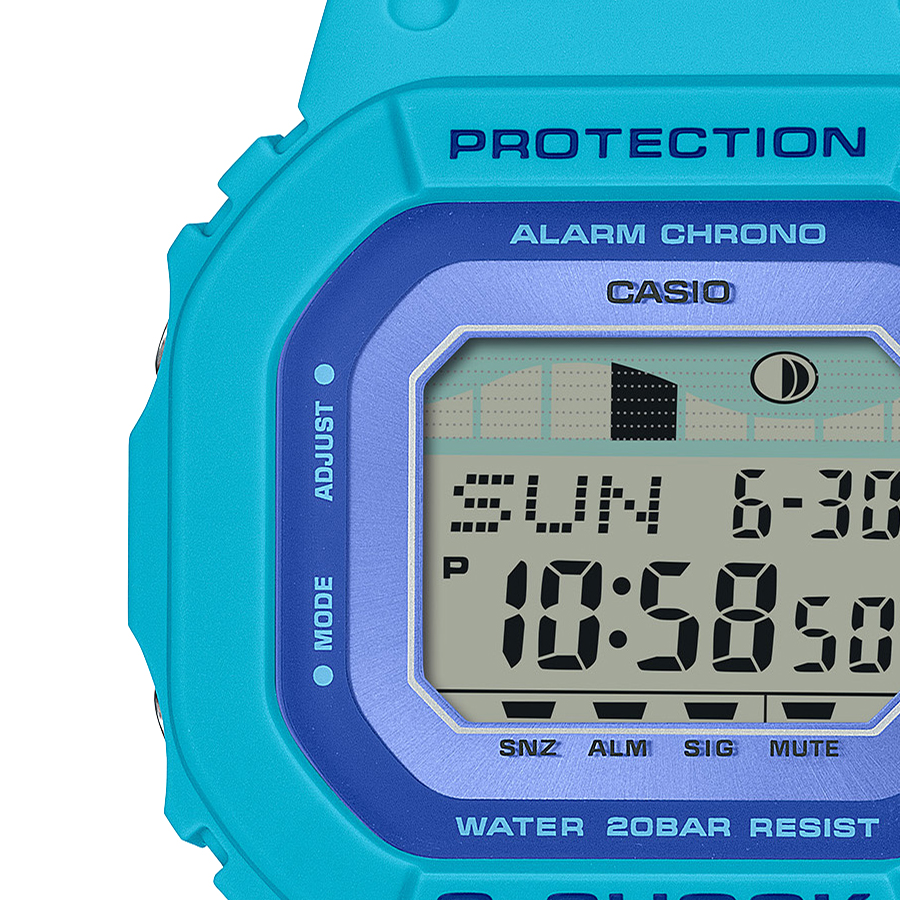 Casino G-Shock GLX-5600A G-Lide Tide Graph Blue From Japan