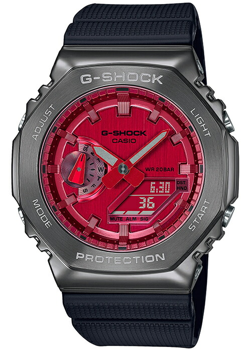G-SHOCK ダークグレー メタルベゼル GM-2100B-3AJF メンズ 腕時計 電池