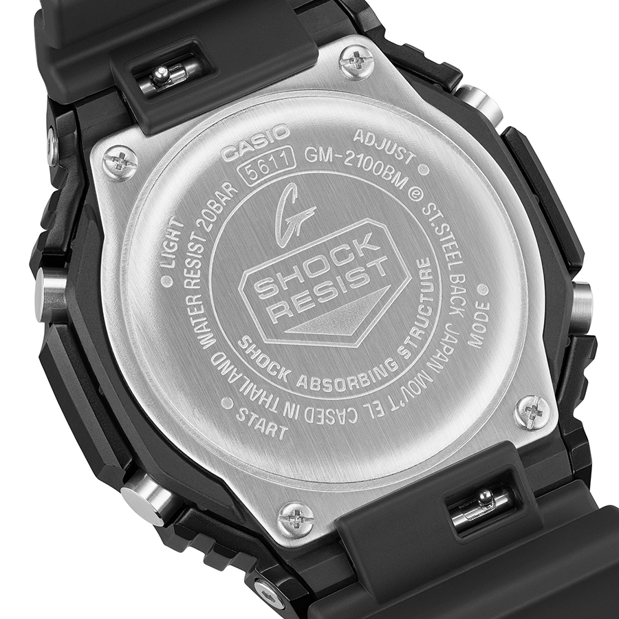 G-SHOCK メタルカバード チェッカリングパターン GM-2100BM-1AJF メンズ 腕時計 電池式 アナデジ オクタゴン 反転液晶 国内正規品 カシオの画像