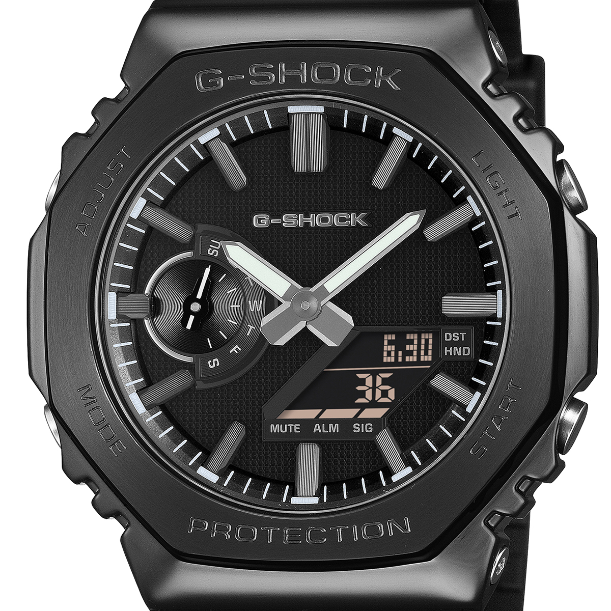 6月19日発売/予約 G-SHOCK メタルカバード リュクスブラック GM-2100LXB-1AJF メンズ 腕時計 電池式 アナデジ 樹脂バンド 反転液晶 国内正規品 カシオの画像