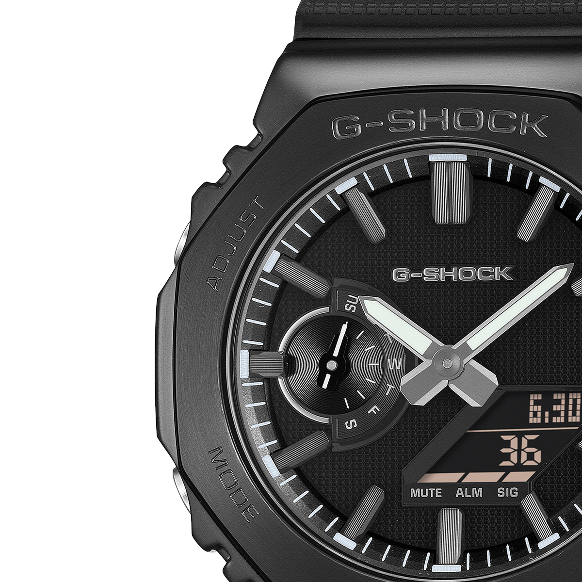 6月19日発売/予約 G-SHOCK メタルカバード リュクスブラック GM-2100LXB-1AJF メンズ 腕時計 電池式 アナデジ 樹脂バンド 反転液晶 国内正規品 カシオの画像