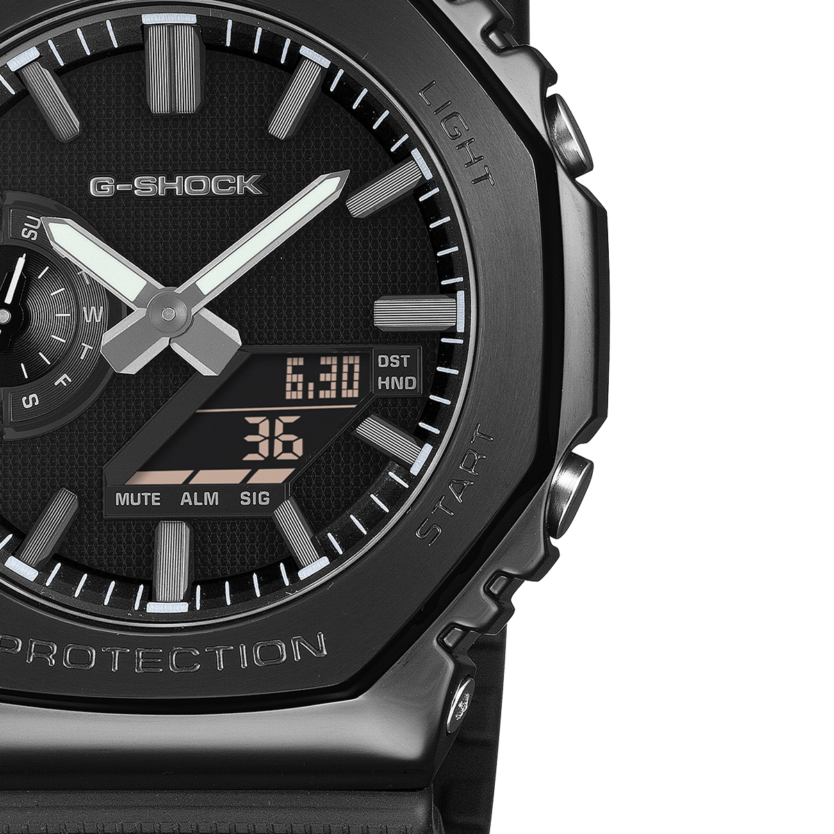 6月19日発売/予約 G-SHOCK メタルカバード リュクスブラック GM-2100LXB-1AJF メンズ 腕時計 電池式 アナデジ 樹脂バンド 反転液晶 国内正規品 カシオの画像