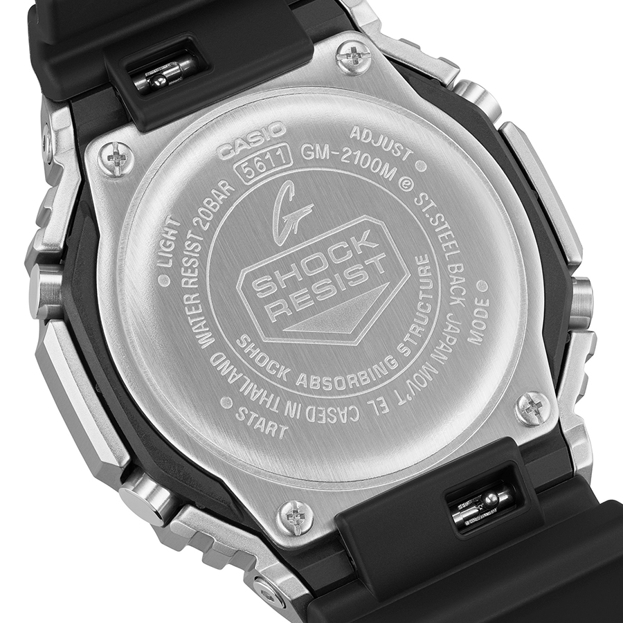 G-SHOCK メタルカバード チェッカリングパターン GM-2100M-1AJF メンズ