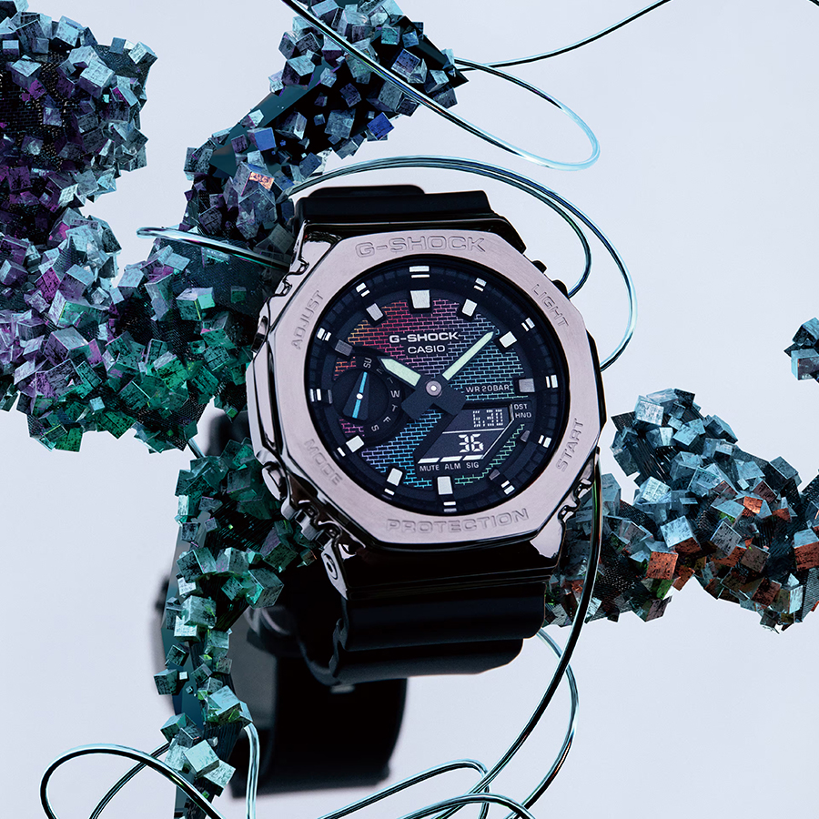G-SHOCK レインボー ブリック ウォール メタルカバード GM-2100RW-1AJF 