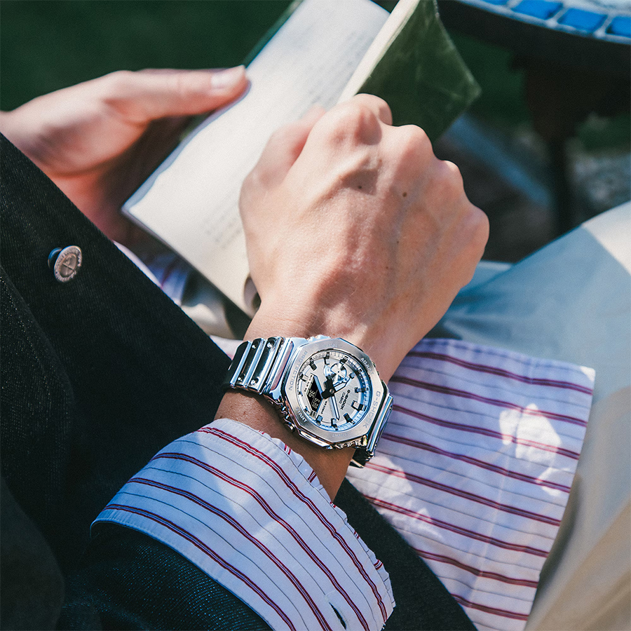 G-SHOCK メタルカバード ファインメタリック シルバー GM-2100YM-8AJF