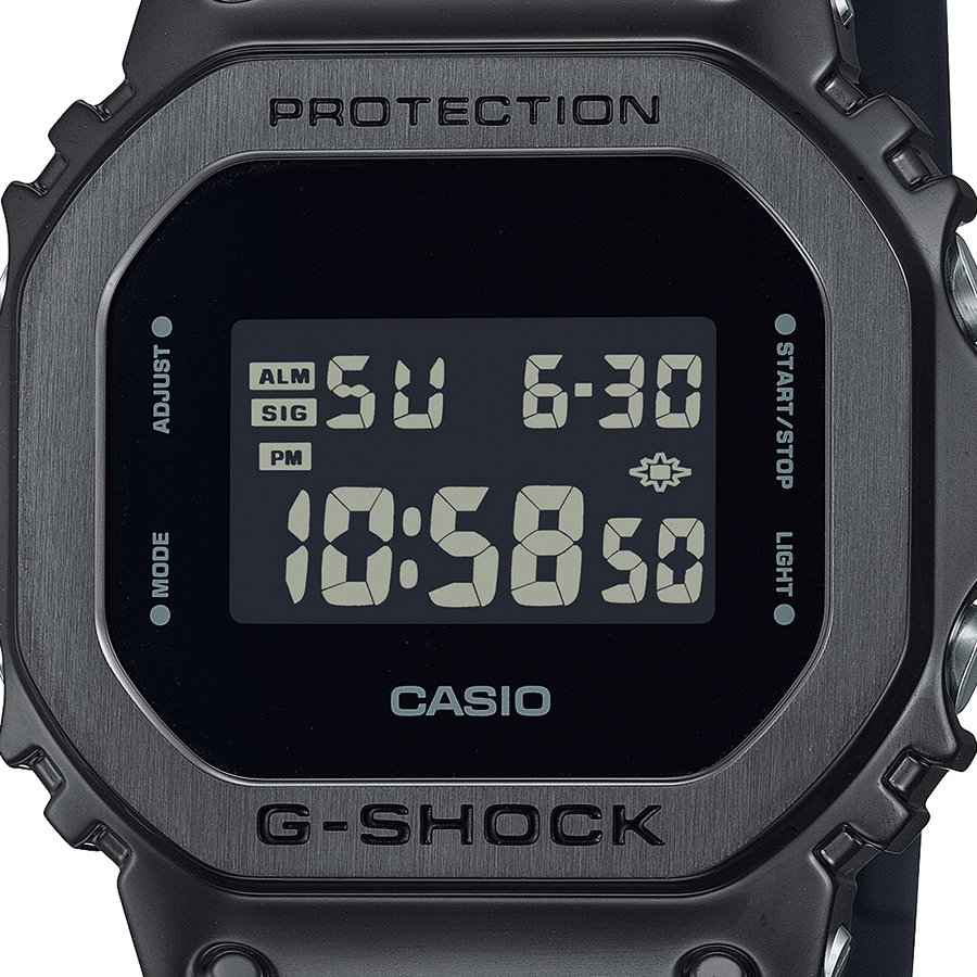 G-SHOCK メタルカバード 5600 GM-5600UB-1JF メンズ 腕時計 電池式 デジタル スクエア ブラック 反転液晶 国内正規品 カシオ｜theclockhouse｜03