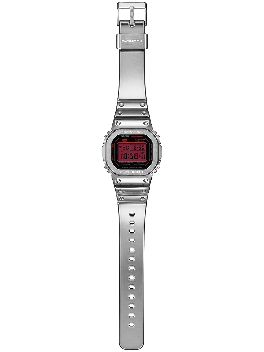 希少 CASIO G-SHOCK GM-5600YRA-8JF メンズ 腕時計 G-SHOCK メタルカバード ファインメタリック シルバー GM-5600YRA-8JF