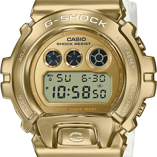 みちみちG-SHOCK GM-6900 G-9JF メタル ゴールド 時計 G-SHOCK Metal Covered GOLD INGOT スケルトン GM-6900SG-9JF