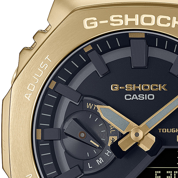 G-SHOCK フルメタル 2100シリーズ ゴールド GM-B2100GD-9AJF メンズ 腕時計 ソーラー Bluetooth 反転液晶  国内正規品 カシオ