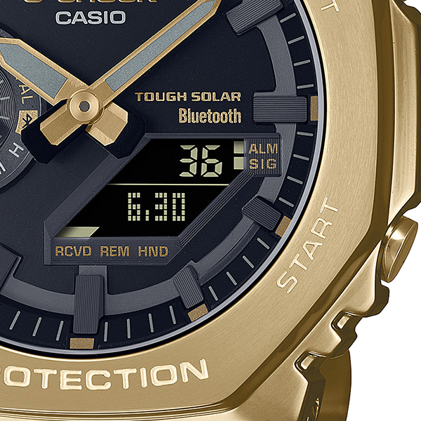 G-SHOCK フルメタル 2100シリーズ ゴールド GM-B2100GD-9AJF メンズ 腕時計 ソーラー Bluetooth 反転液晶  国内正規品 カシオ