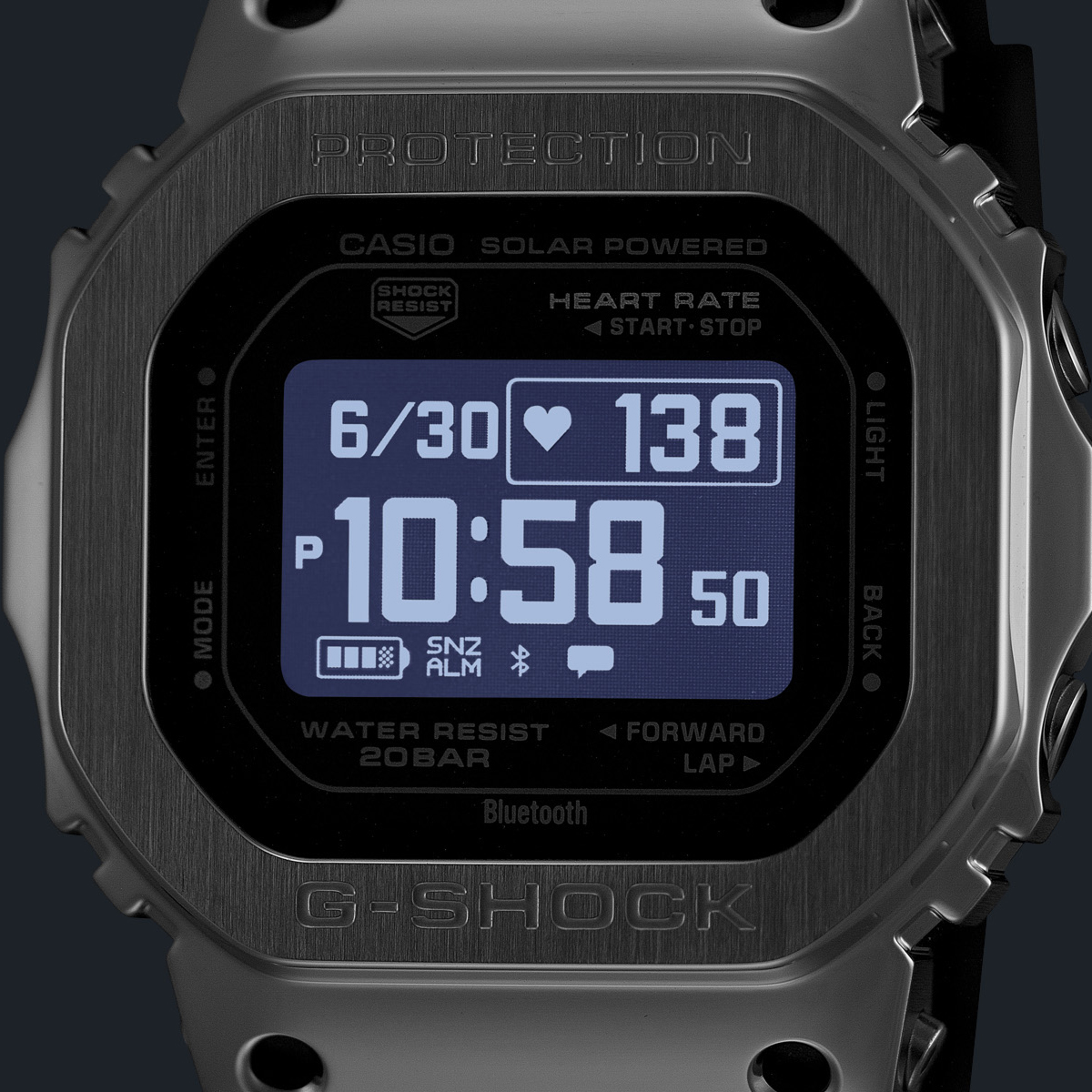 G-SHOCK メタルカバード G-SQUAD 心拍計測 血中酸素 GM-H5600-1JR