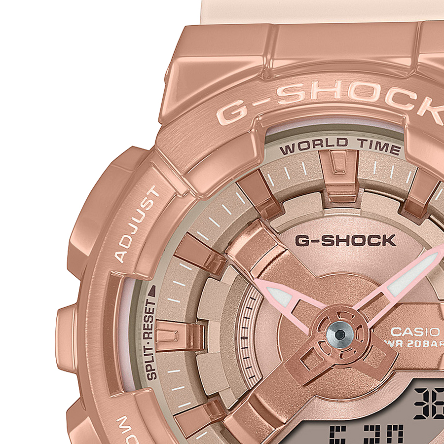 G-SHOCK ミッドサイズ メタルカバード GM-S110PG-4AJF メンズ レディース 腕時計 電池式 アナデジ オクタゴン 国内正規品 カシオ｜theclockhouse｜04