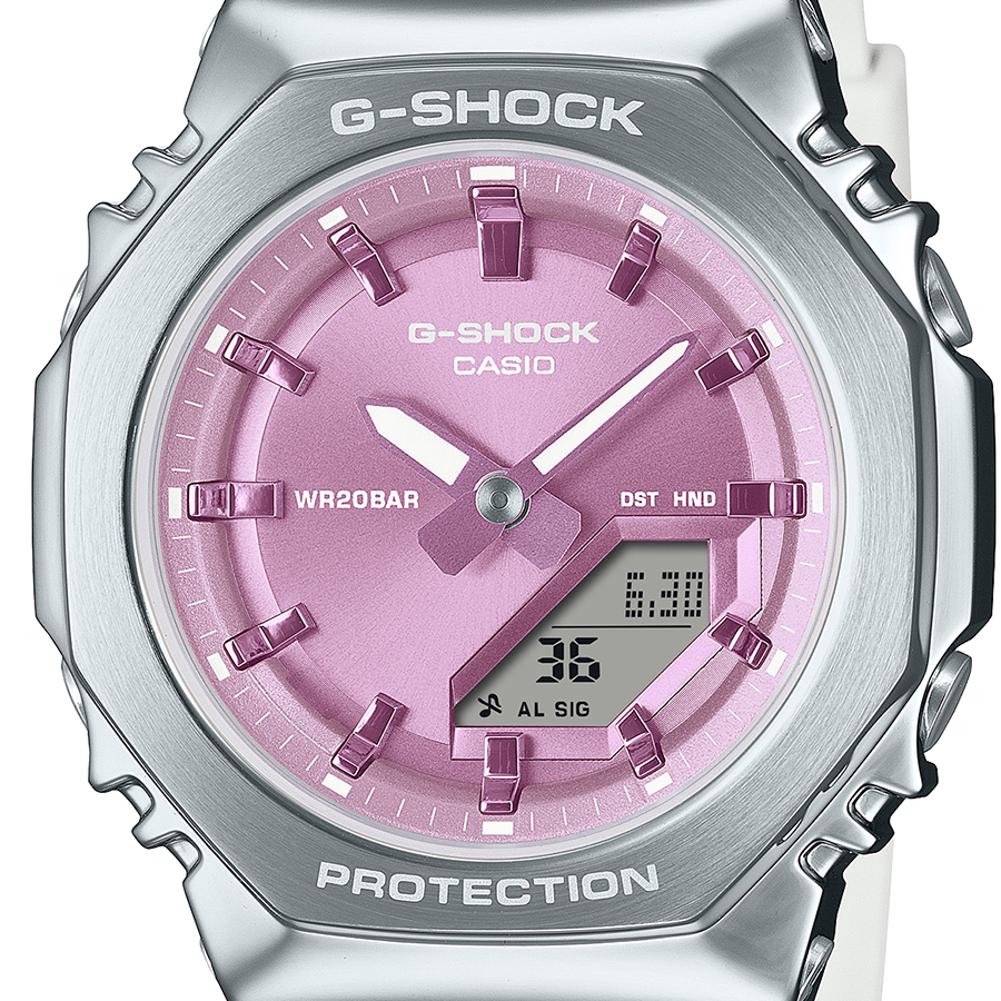 G-SHOCK ミッドサイズ メタルカバード GM-S2110-7A6JF メンズ レディース 腕時計 電池式 アナデジ オクタゴン パープルダイヤル 国内正規品の画像