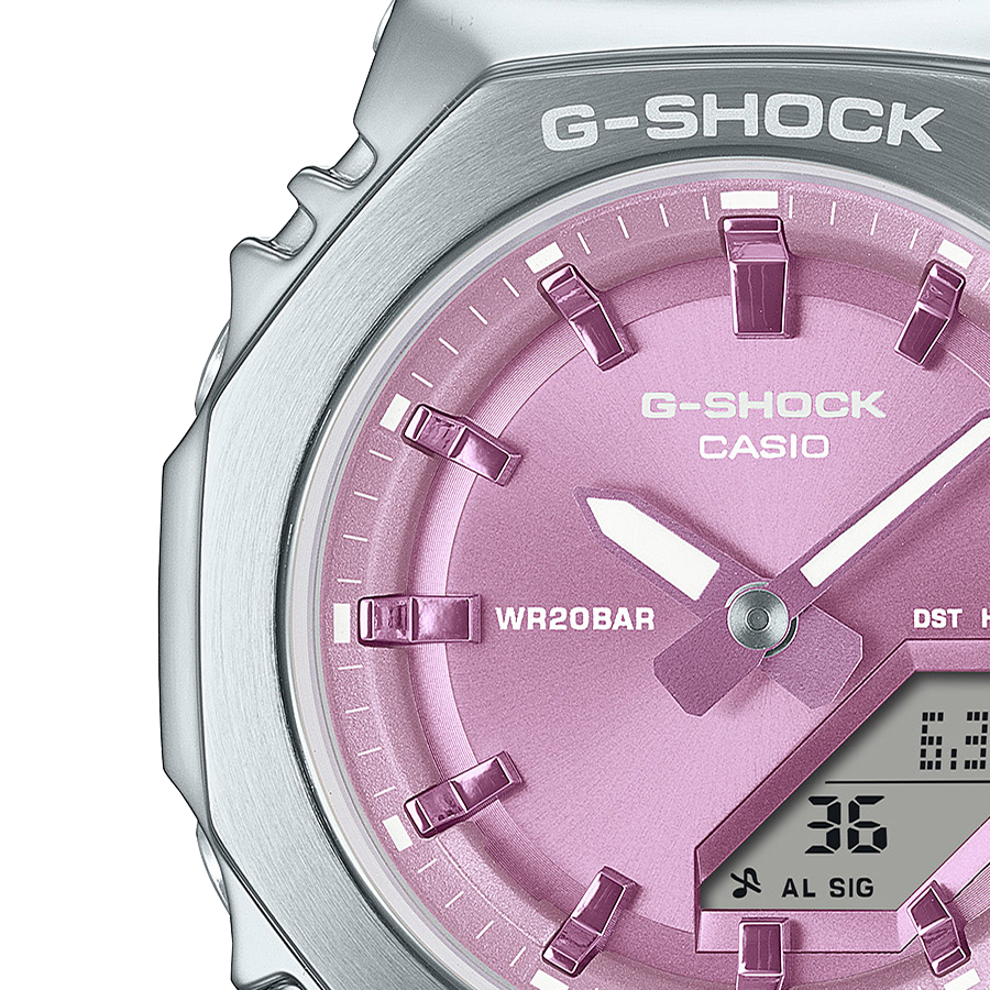 G-SHOCK ミッドサイズ メタルカバード GM-S2110-7A6JF メンズ レディース 腕時計 電池式 アナデジ オクタゴン パープルダイヤル 国内正規品の画像